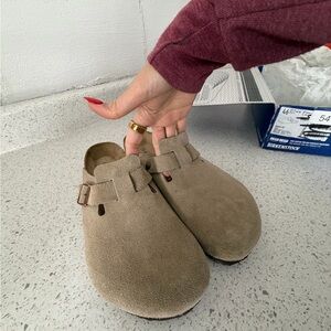 Birkenstock Boston Suede Clogs Black – Size EU 46, Men’s 12.5 – New With Tags